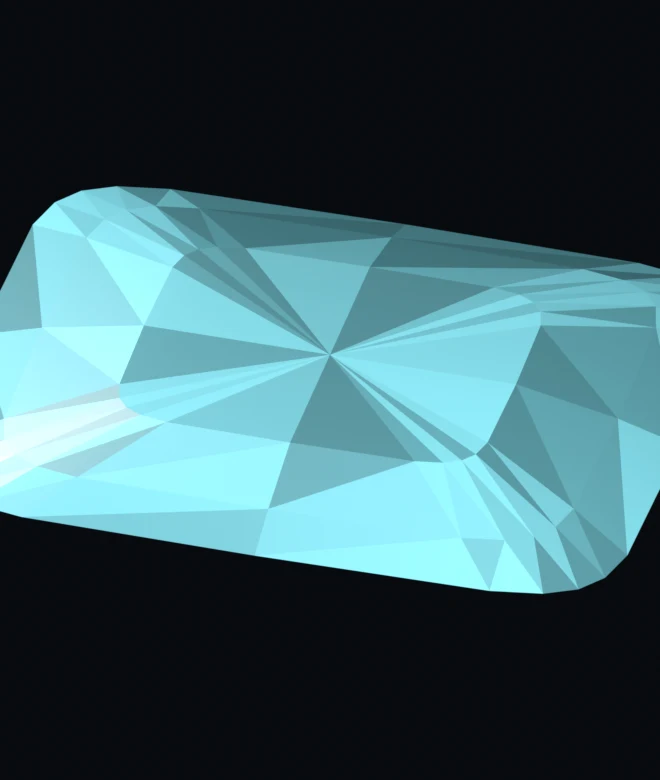 Другой ракурс Аквамарин «Лунная дорожка» 0.88 ct